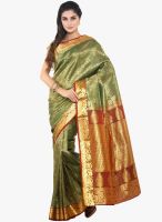 Sudarshan Silk Green Printed Saree
