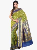 Sudarshan Silk Green Printed Saree