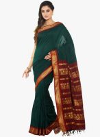 Sudarshan Silk Green Printed Saree