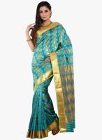 Sudarshan Silk Green Printed Saree