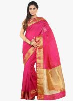 Sudarshan Silk Magenta Printed Saree