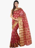 Sudarshan Silk Maroon Printed Saree
