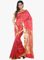 Sudarshan Silk Pink Printed Saree