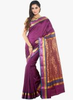 Sudarshan Silk Purple Printed Saree