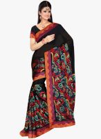 Triveni Sarees Black Embellished Saree