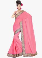 Triveni Sarees Pink Embellished Saree