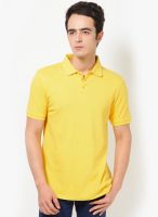 Tshirt Company Yellow Solid Polo T-Shirts