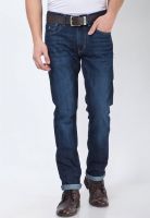 U.S. Polo Assn. Men Lowrise Slim Fit Tapered Washed Denim