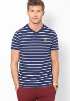U.S. Polo Assn. Navy Blue V-Neck T Shirt