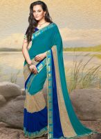 Vishal Multicoloured Embroidered Saree