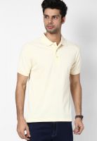 Wilkins & Tuscany Cream Solid Polo T-Shirts