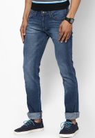 Wrangler Blue Low Rise Slim Fit Jeans