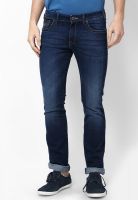 Wrangler Blue Low Rise Slim Fit Jeans