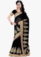 Xclusive Chhabra Black Embroidered Saree