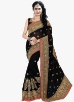 Xclusive Chhabra Black Embroidered Saree