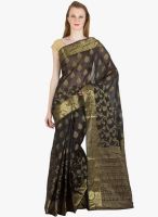 Xclusive Chhabra Black Printed Saree