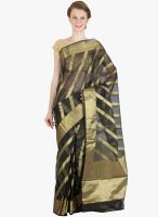 Xclusive Chhabra Black Striped Saree