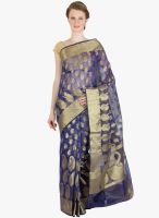 Xclusive Chhabra Blue Printed Saree