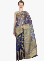 Xclusive Chhabra Blue Printed Saree