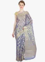 Xclusive Chhabra Blue Printed Saree