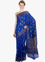 Xclusive Chhabra Blue Printed Saree