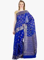 Xclusive Chhabra Blue Printed Saree