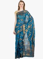 Xclusive Chhabra Blue Printed Saree