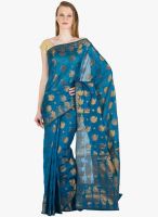 Xclusive Chhabra Blue Printed Saree