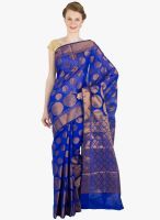 Xclusive Chhabra Blue Printed Saree