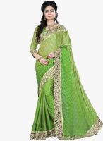 Xclusive Chhabra Green Embroidered Saree