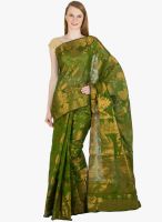 Xclusive Chhabra Green Printed Saree