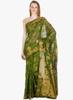 Xclusive Chhabra Green Printed Saree