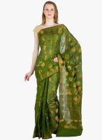 Xclusive Chhabra Green Printed Saree