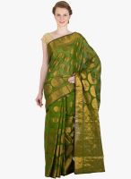 Xclusive Chhabra Green Printed Saree