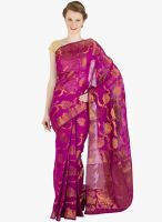 Xclusive Chhabra Magenta Printed Saree