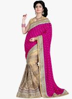 Xclusive Chhabra Pink Embroidered Saree