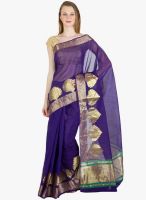 Xclusive Chhabra Purple Printed Saree