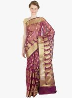 Xclusive Chhabra Purple Printed Saree