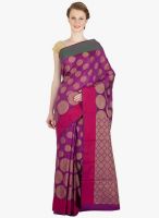 Xclusive Chhabra Purple Printed Saree