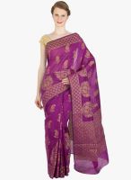 Xclusive Chhabra Purple Printed Saree