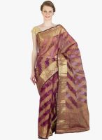 Xclusive Chhabra Purple Printed Saree