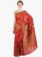 Xclusive Chhabra Red Printed Saree