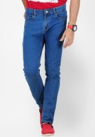 Yepme Blue Solid Regular Fit Jeans