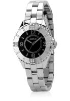 Aspen Ap1651 Silver/Black Analog Watch