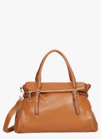 Bagkok Tan Polyurethane (Pu) Handbag