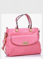 Ebano Pink Leather Handbag
