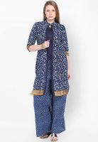 Folklore Blue Printed Kurta