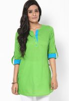 G Cotton Green Kurti