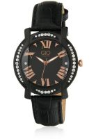 Gio Collection G0039-05 Black Analog Watch