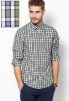 Jack & Jones Green Checks Casual Shirt